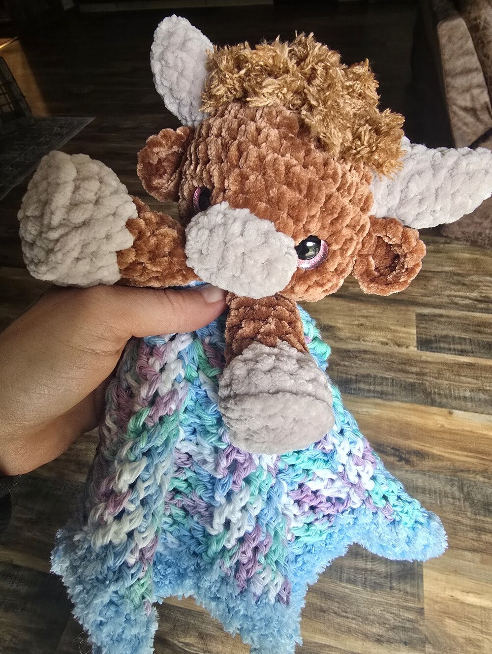 Highland Cow Blanket Lovey